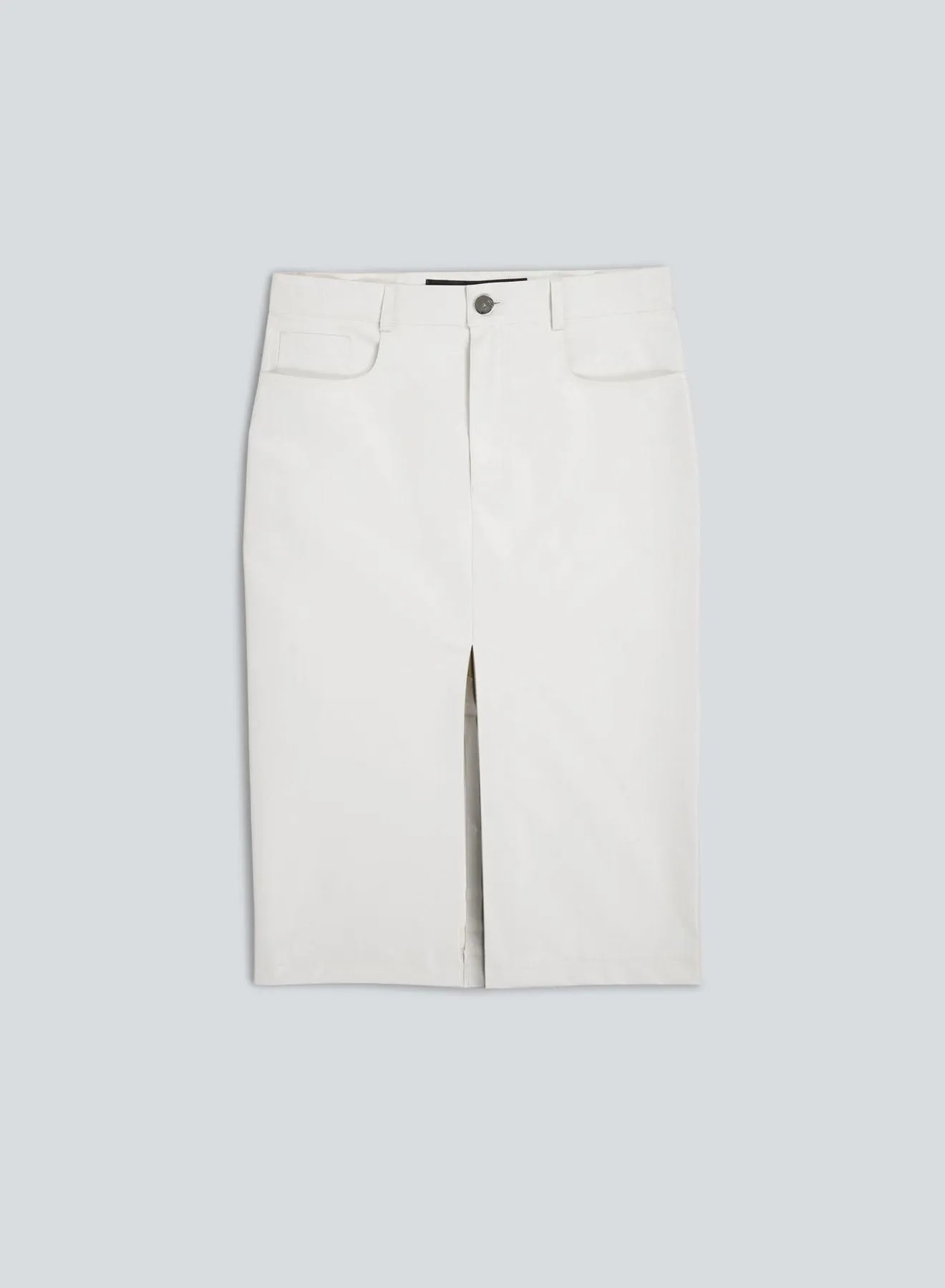 5-pocket skirt oil | white