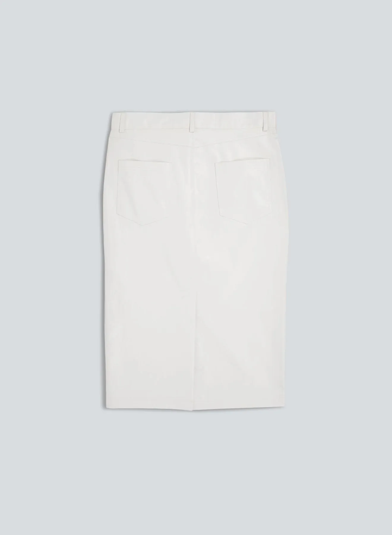 5-pocket skirt oil | white