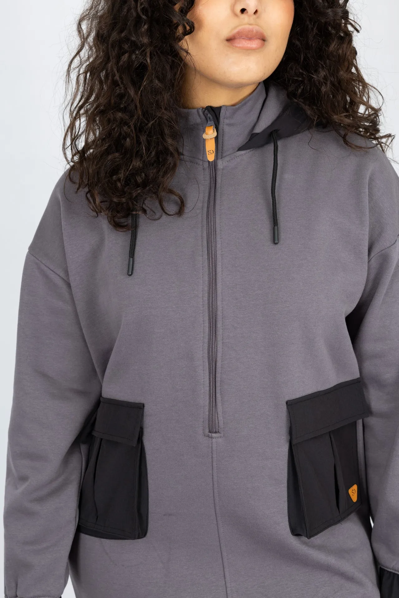 Adaptive Kids Hoodie Dress with Front Zipper & Easy-Undressing Sleeves