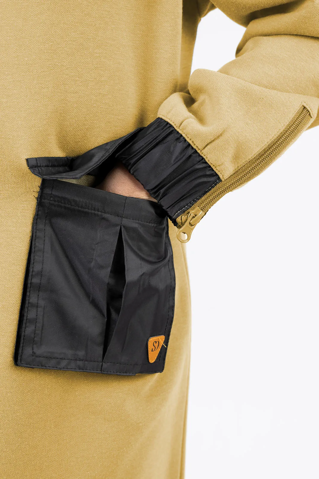 Adaptive Kids Hoodie Dress with Front Zipper & Easy-Undressing Sleeves