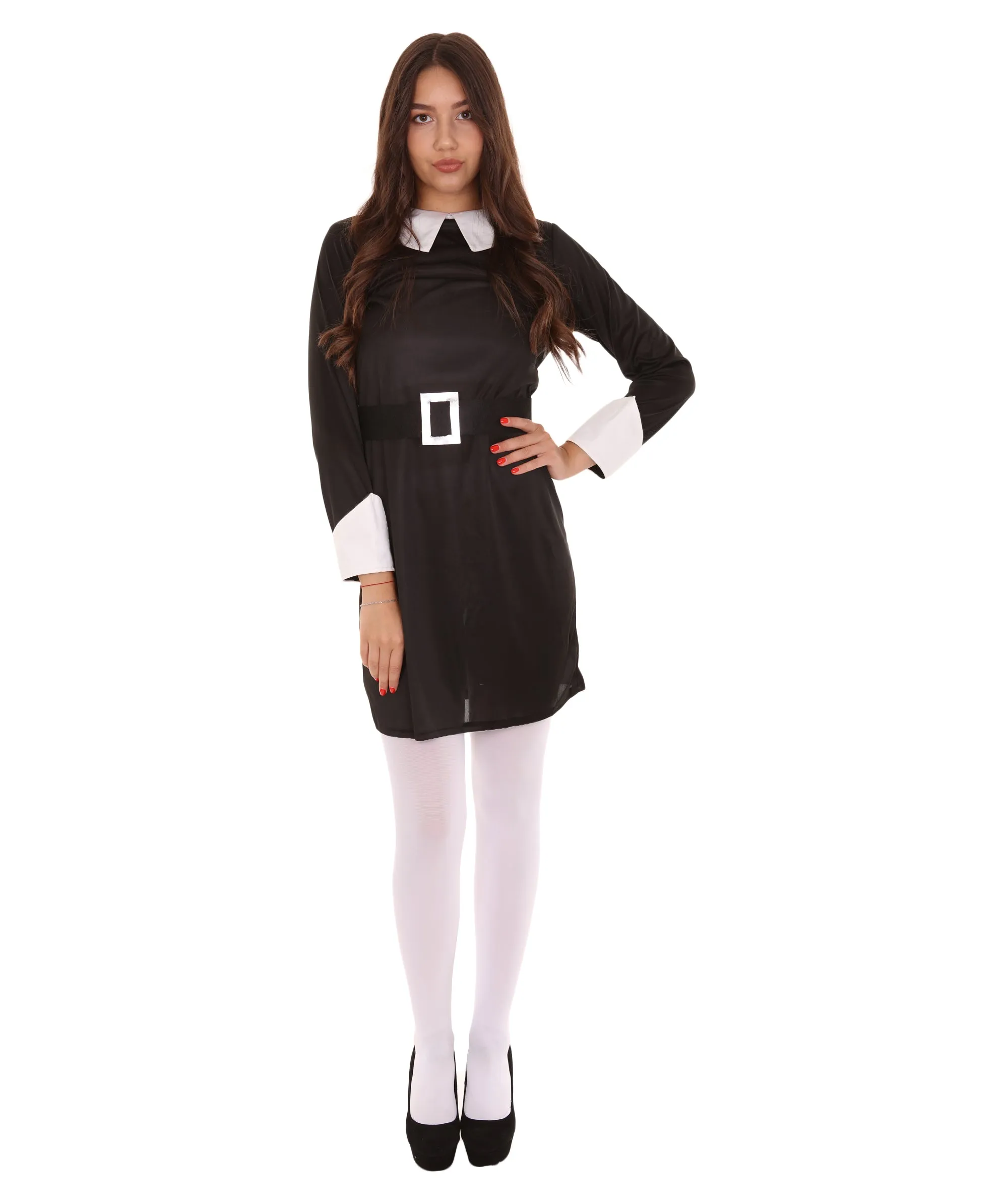 Adult Women's Black Cosplay Costume, Best for Halloween, Flame-retardant Synthetic Fabric