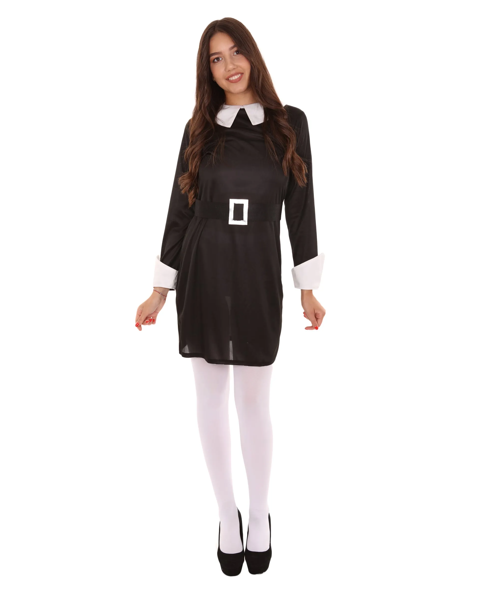 Adult Women's Black Cosplay Costume, Best for Halloween, Flame-retardant Synthetic Fabric