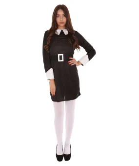 Adult Women's Black Cosplay Costume, Best for Halloween, Flame-retardant Synthetic Fabric