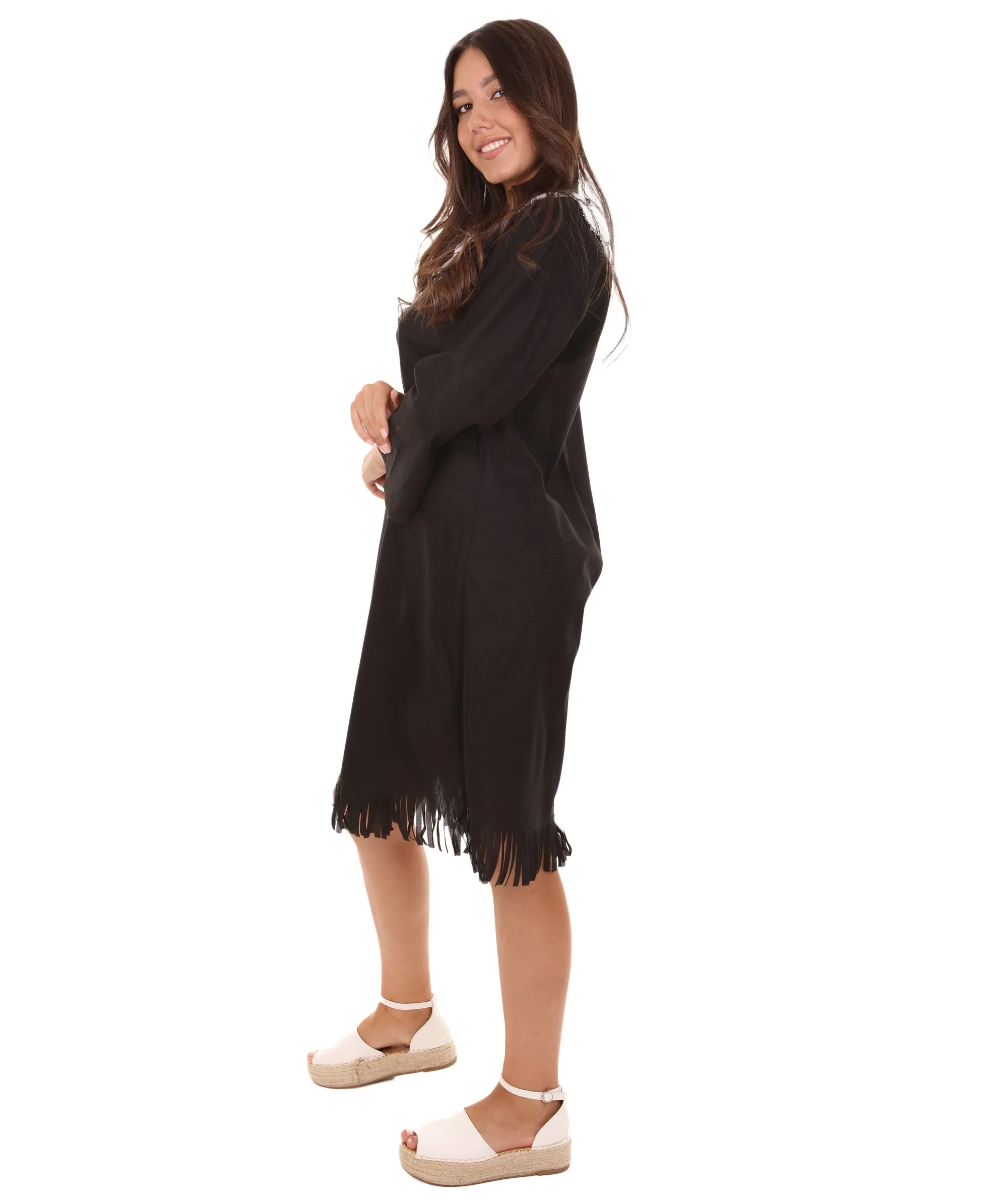 Adult Women's Frightful Clown Costume | Black Cosplay Costume