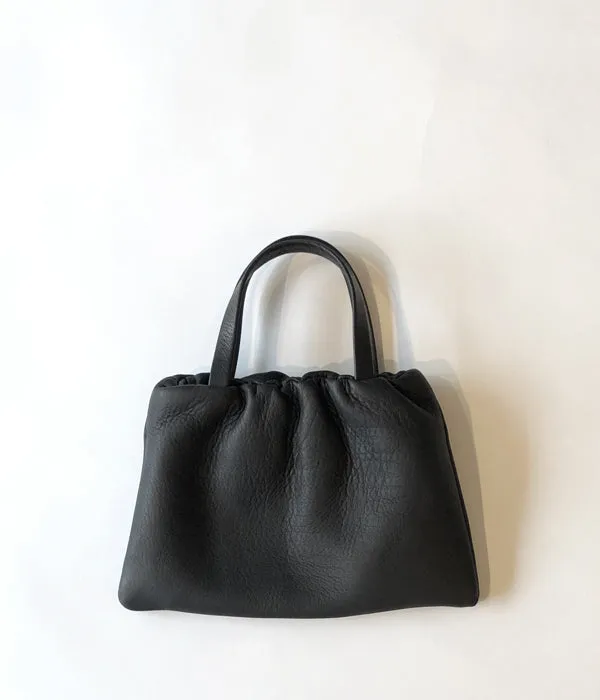 Aeta/DEER LEATHER ELASTIC TOTE S(BLACK)