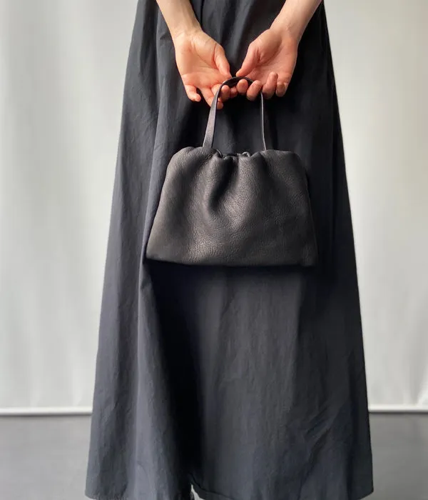 Aeta/DEER LEATHER ELASTIC TOTE S(BLACK)