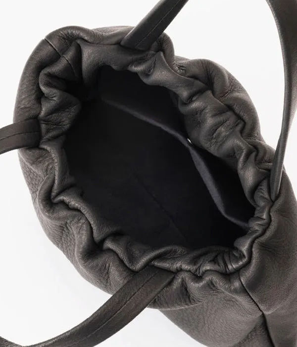 Aeta/DEER LEATHER ELASTIC TOTE S(BLACK)