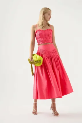 Aje Pepper Ruched Crop Bodice & Calder Mini Skirt