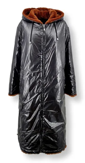 Alba, 110 cm. - Hood - 100% Faux Fur - Women - Brown