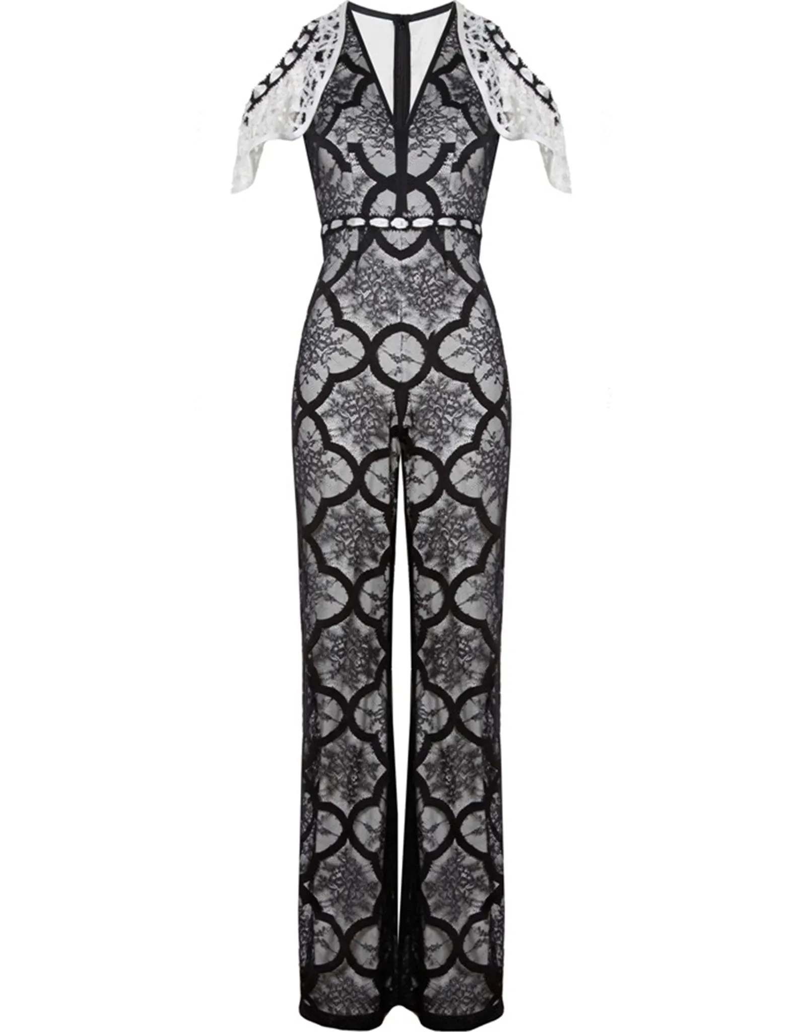 Alexis Marella Jumpsuit in Black/White