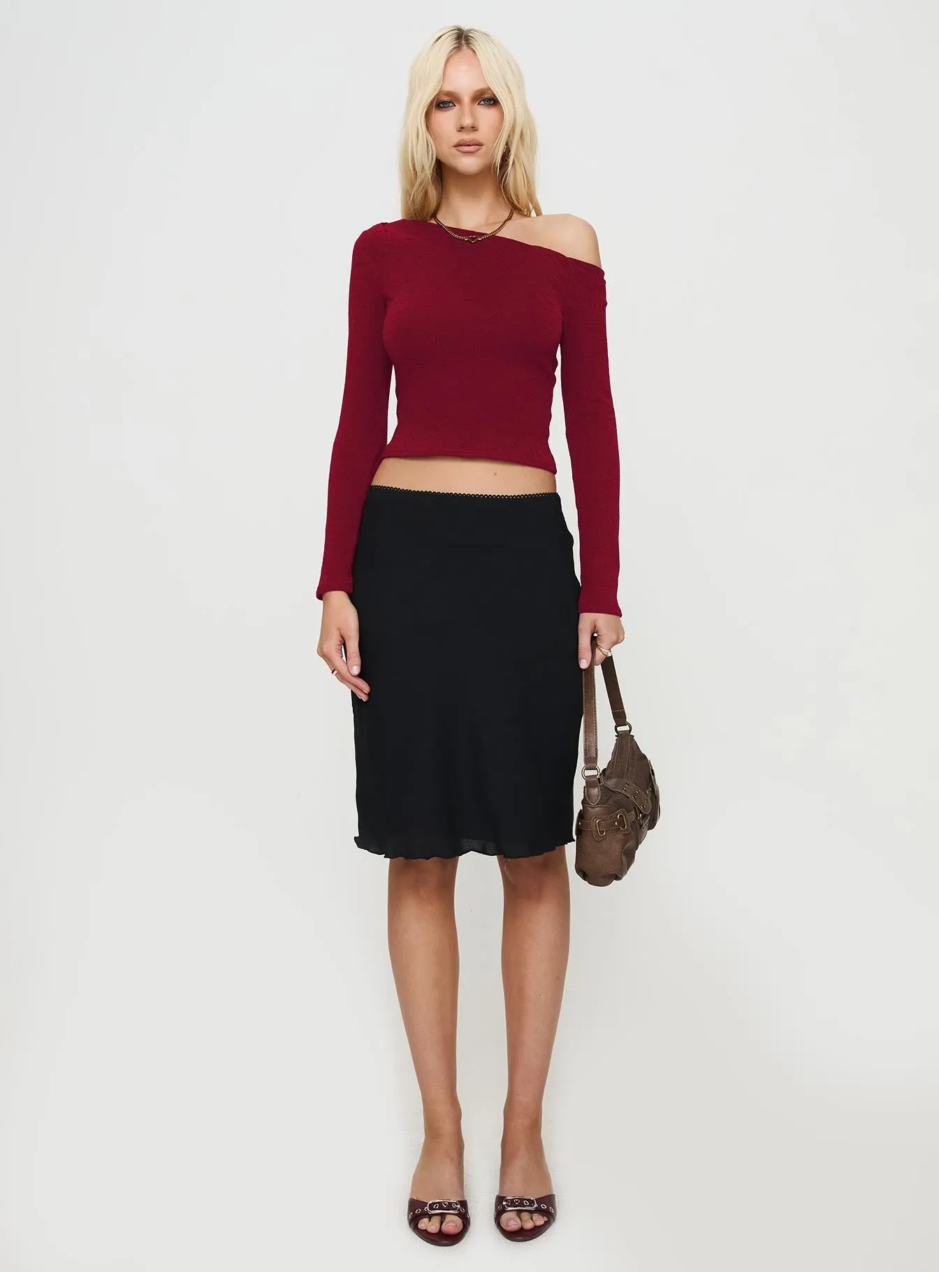 Anibelle Midi Skirt Black