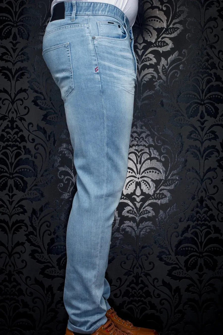 Au Noir Men's Jeans Johnny Light Blue Miami