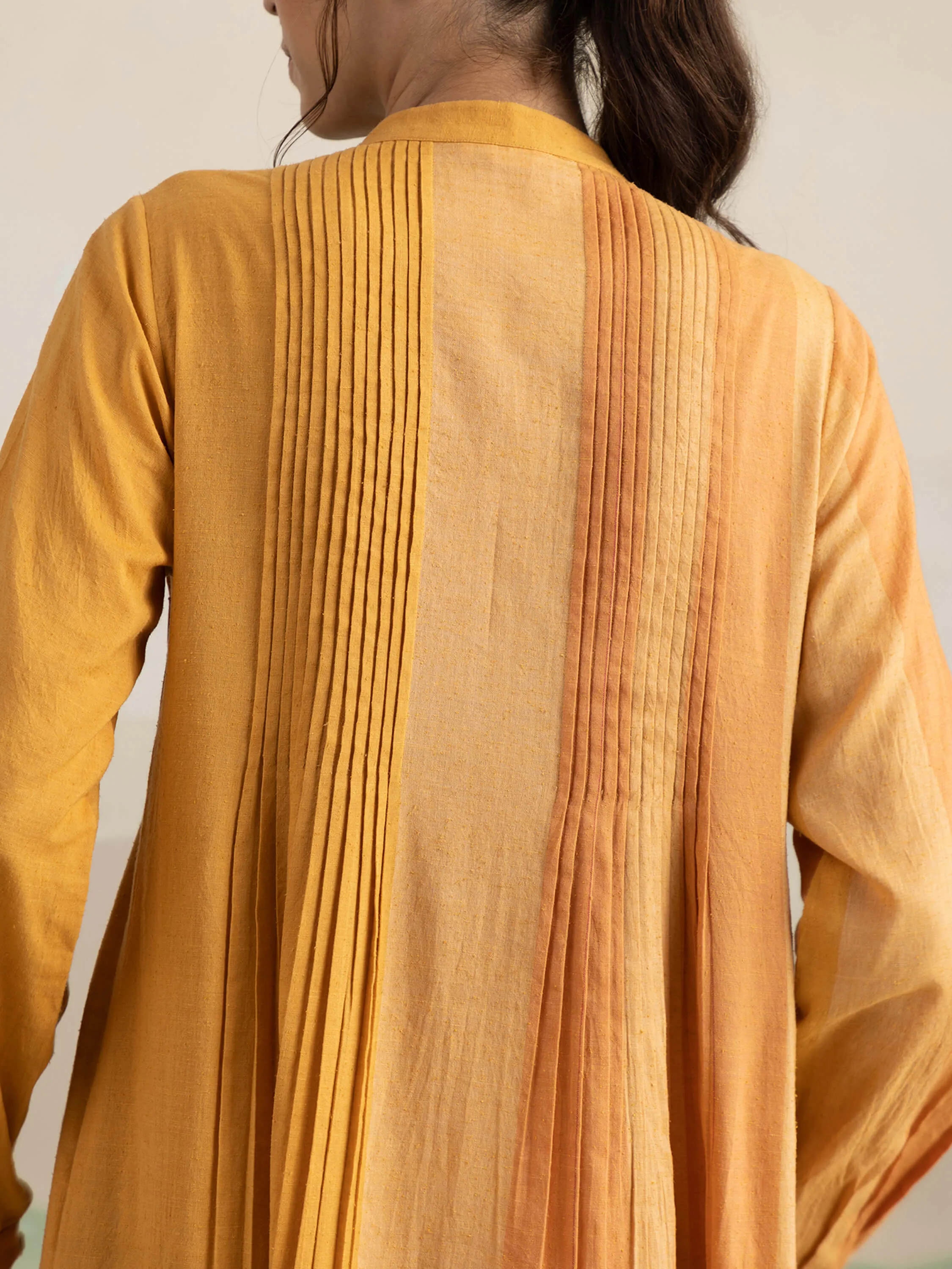 Autumn Leaves Smock Midi Dress