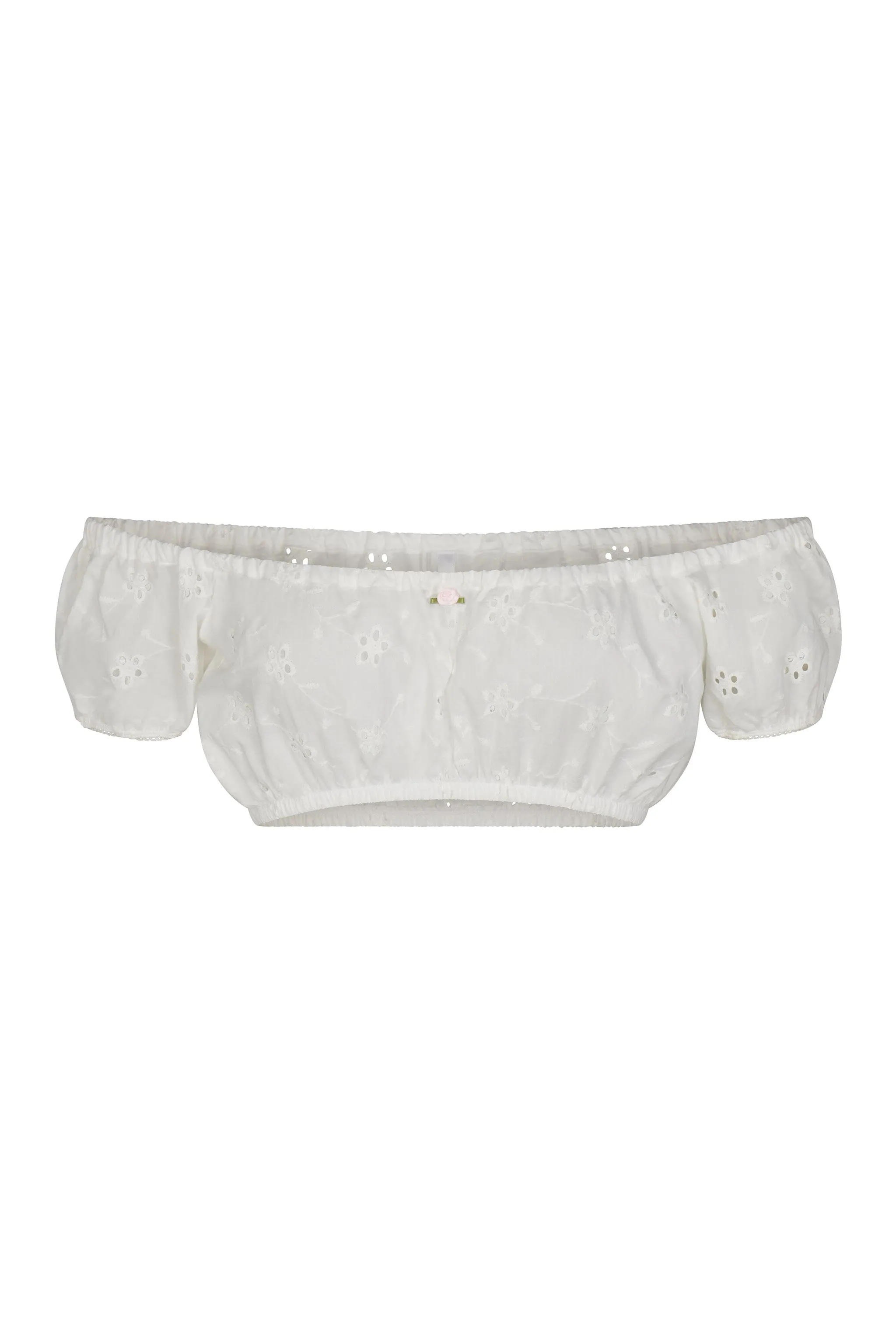BABYDOLL TOP IN EYELET FLEUR