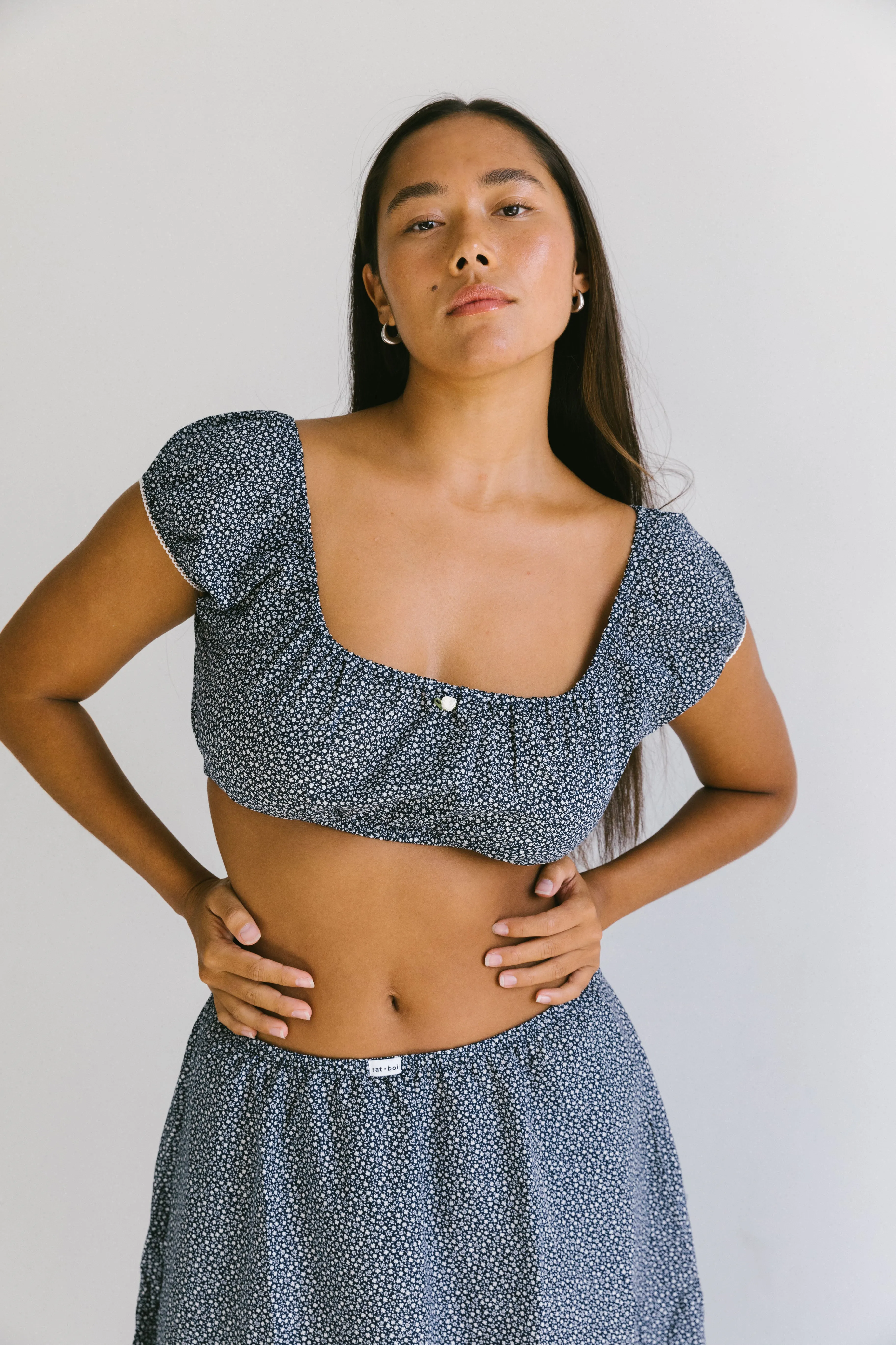 BABYDOLL TOP IN PRINTEMPS