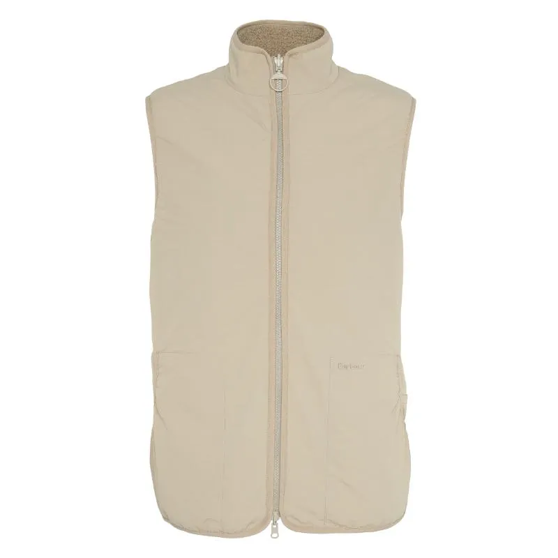 Barbour Reversible Fleece Mens Gilet - Concrete