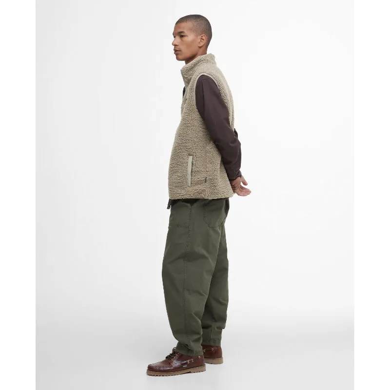 Barbour Reversible Fleece Mens Gilet - Concrete