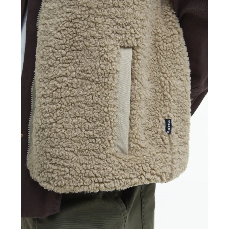 Barbour Reversible Fleece Mens Gilet - Concrete