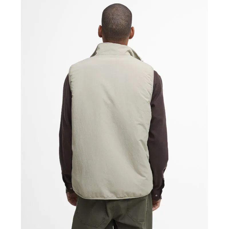 Barbour Reversible Fleece Mens Gilet - Concrete