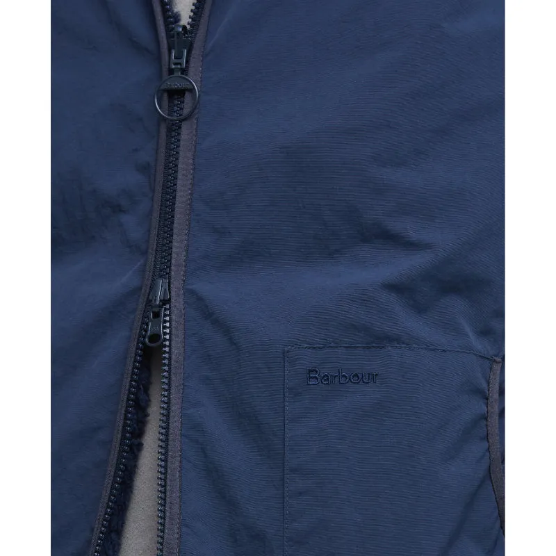 Barbour Reversible Fleece Mens Gilet - Navy