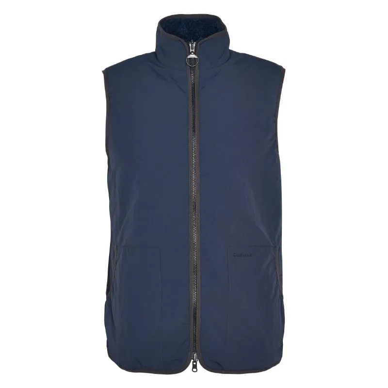 Barbour Reversible Fleece Mens Gilet - Navy