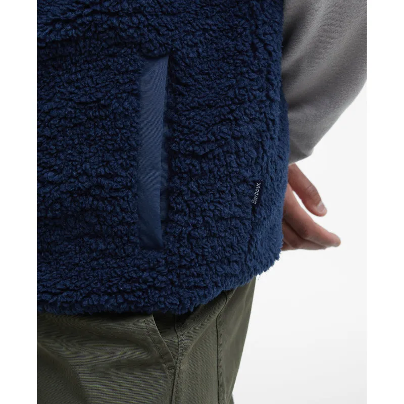 Barbour Reversible Fleece Mens Gilet - Navy