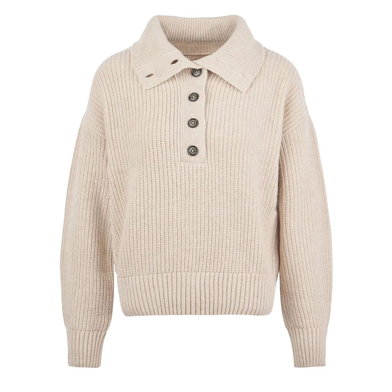 Barbour Womens Yarrow Knitted Jumper Oatmeal
