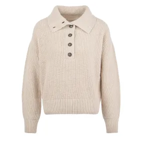 Barbour Womens Yarrow Knitted Jumper Oatmeal
