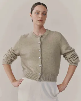 Begg x Co Hepburn Cardigan Dark Medium Dyed