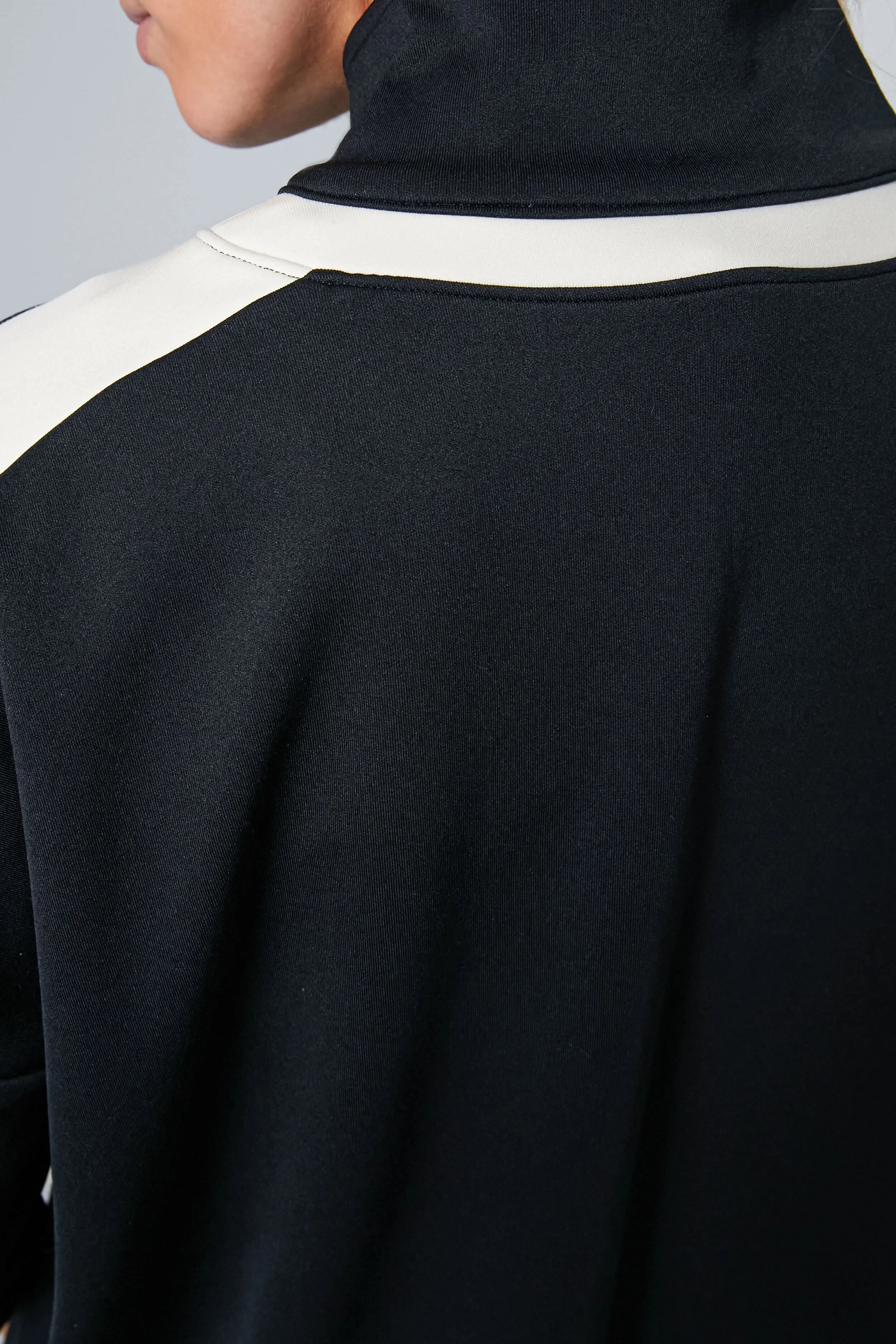 Black and Ivory Amelie Quarter Zip