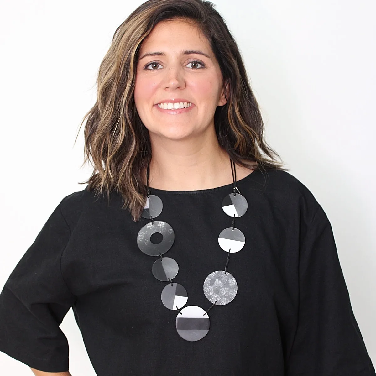 Black and White Emmie Necklace