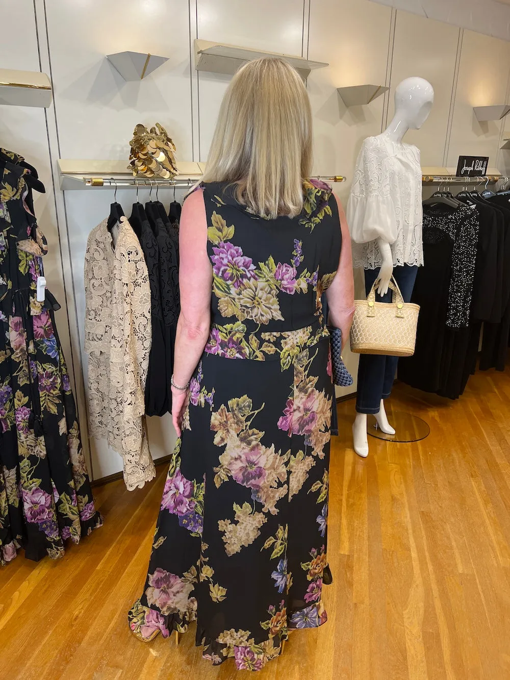 Black Multi Lesley Maxi Dress