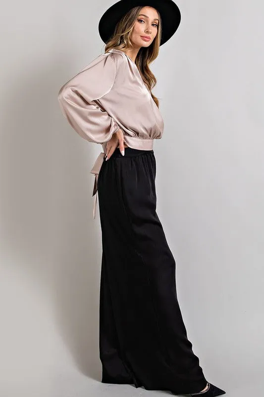 Black Wide Leg Pants - Final Sale