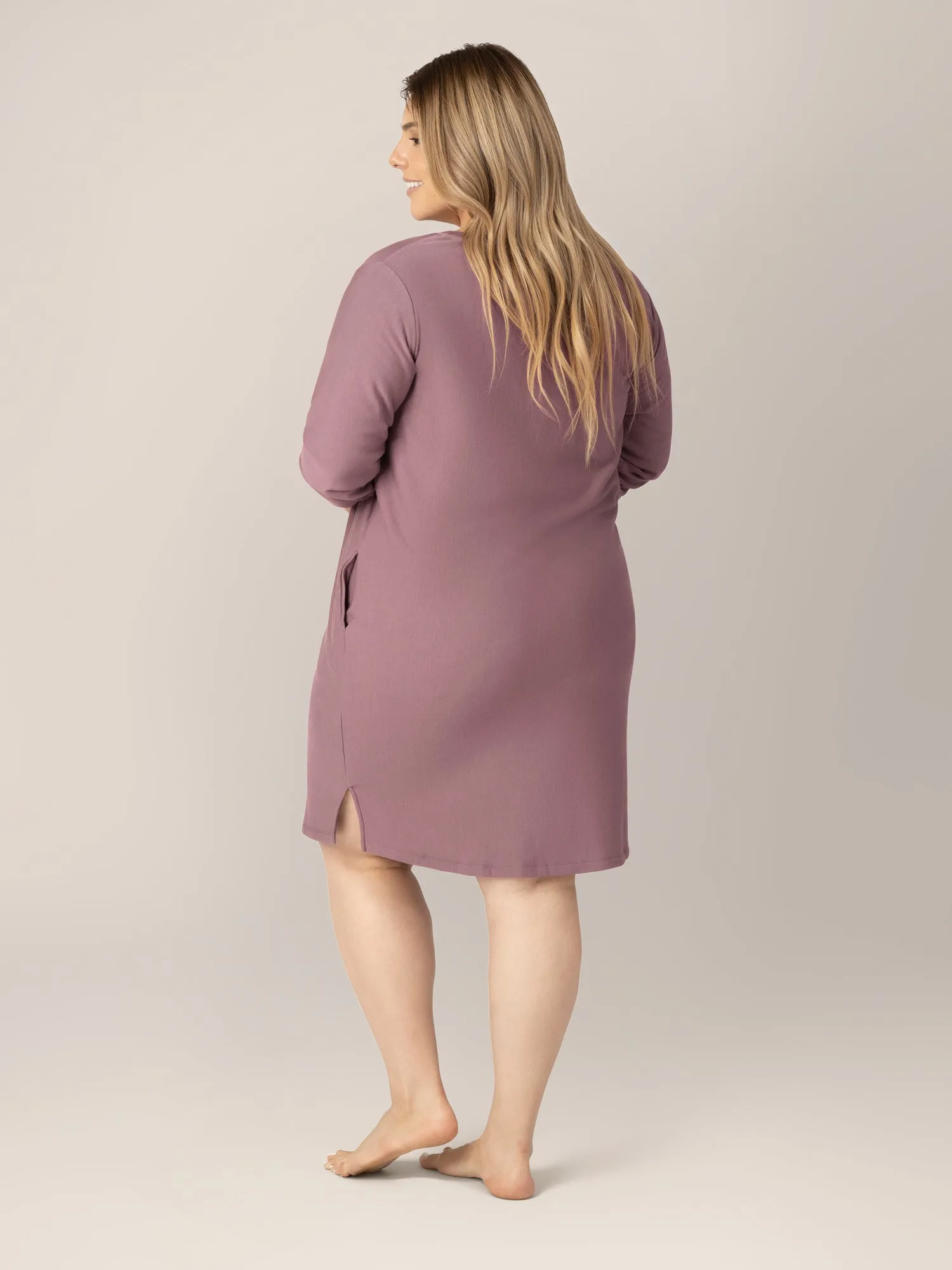Blake Oversized Maternity & Nursing Lounge Dress | Twilight