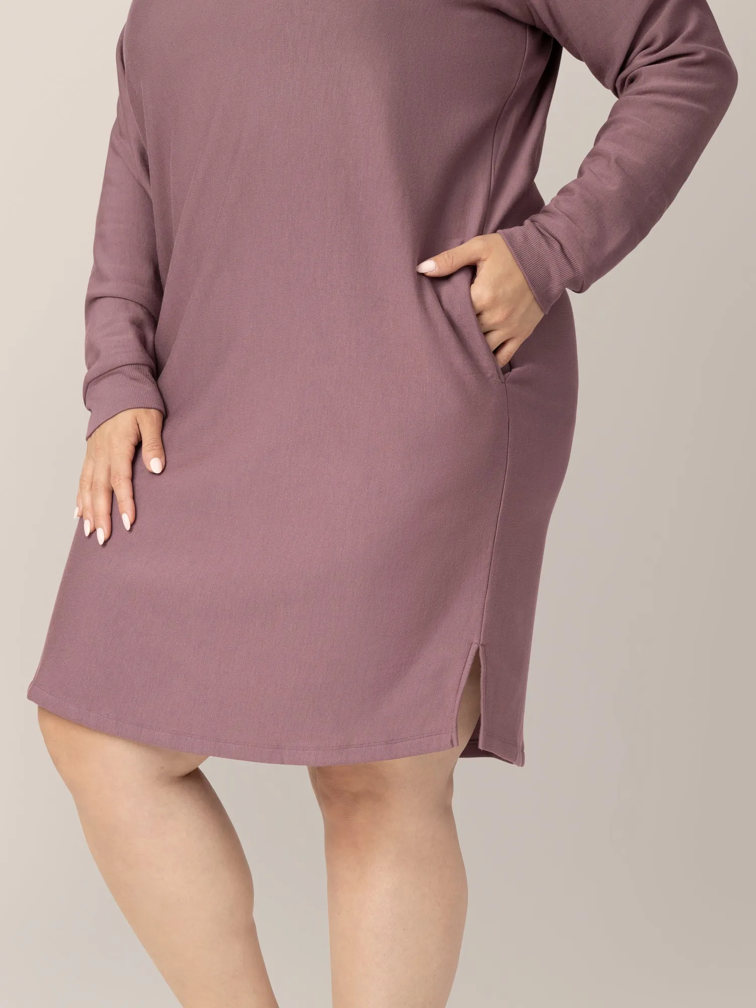 Blake Oversized Maternity & Nursing Lounge Dress | Twilight