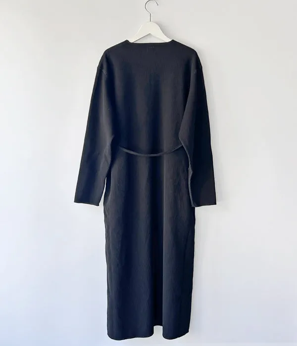 blurhms ROOTSTOCK/ROUGH&SMOOTH THERMAL OVER NECK DRESS L/S (BLACK)
