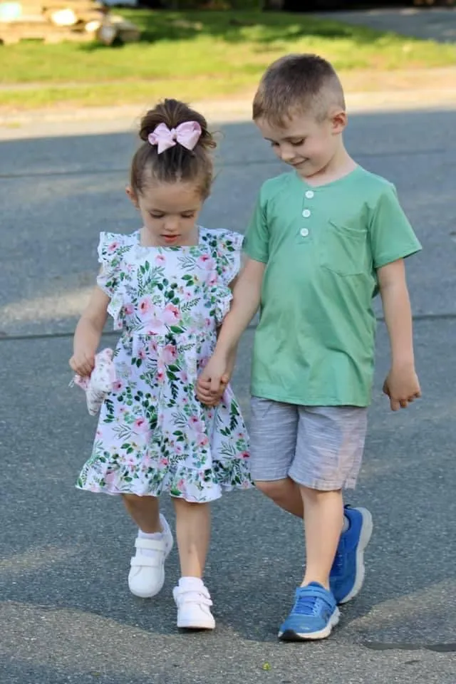 Blush Pink Floral Pinafore Dress