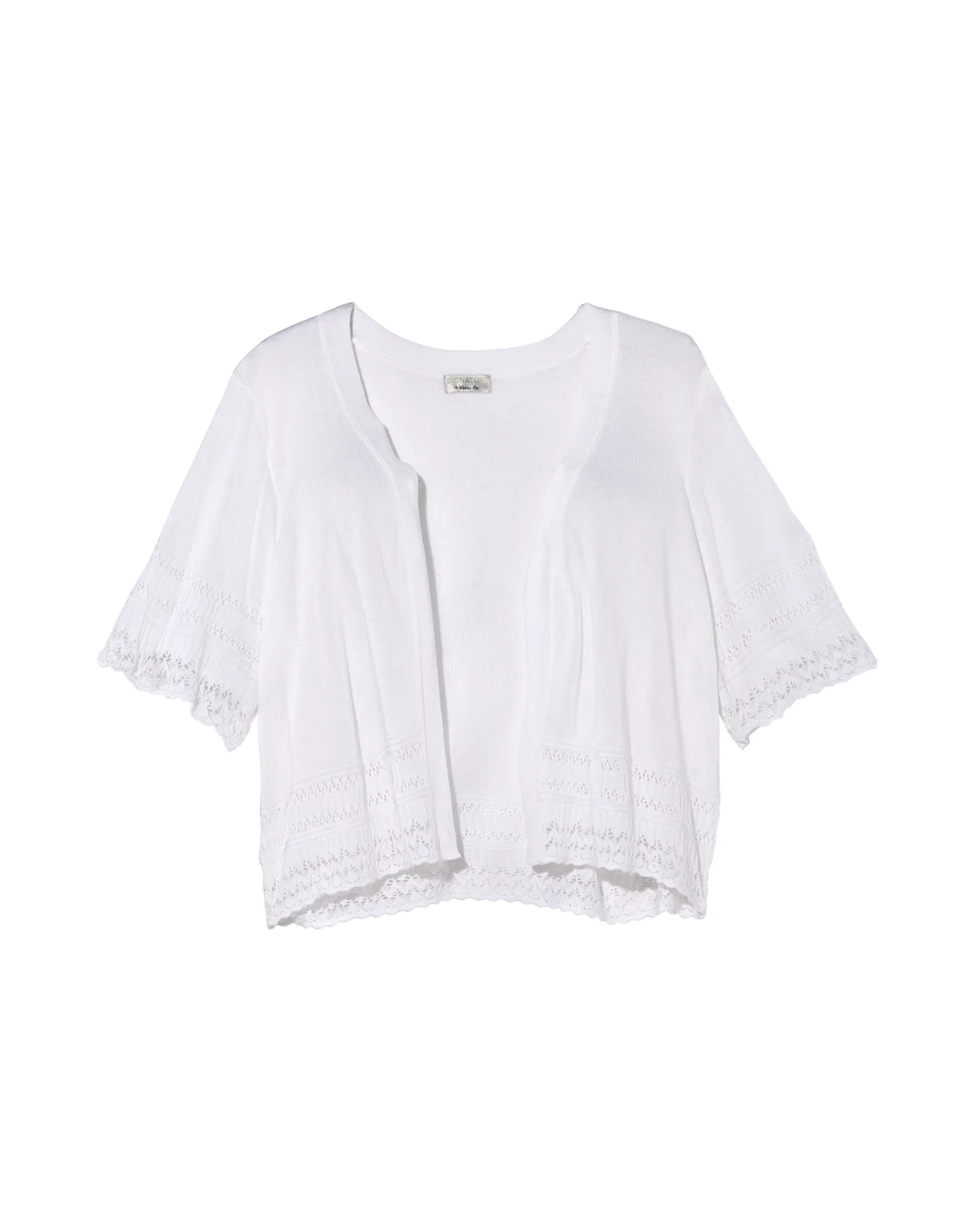 Blyth Knit Dress Shrug | White
