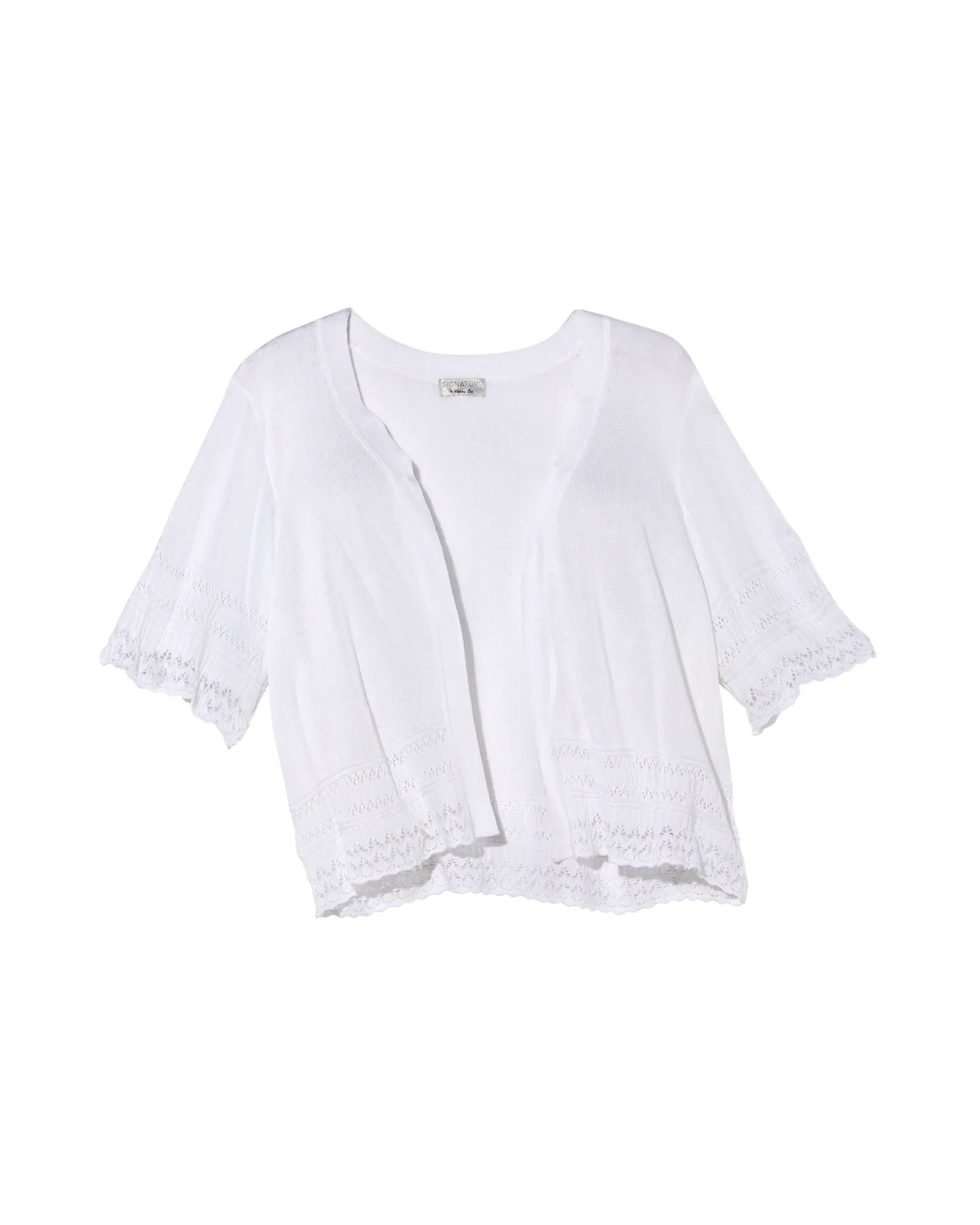 Blyth Knit Dress Shrug | White