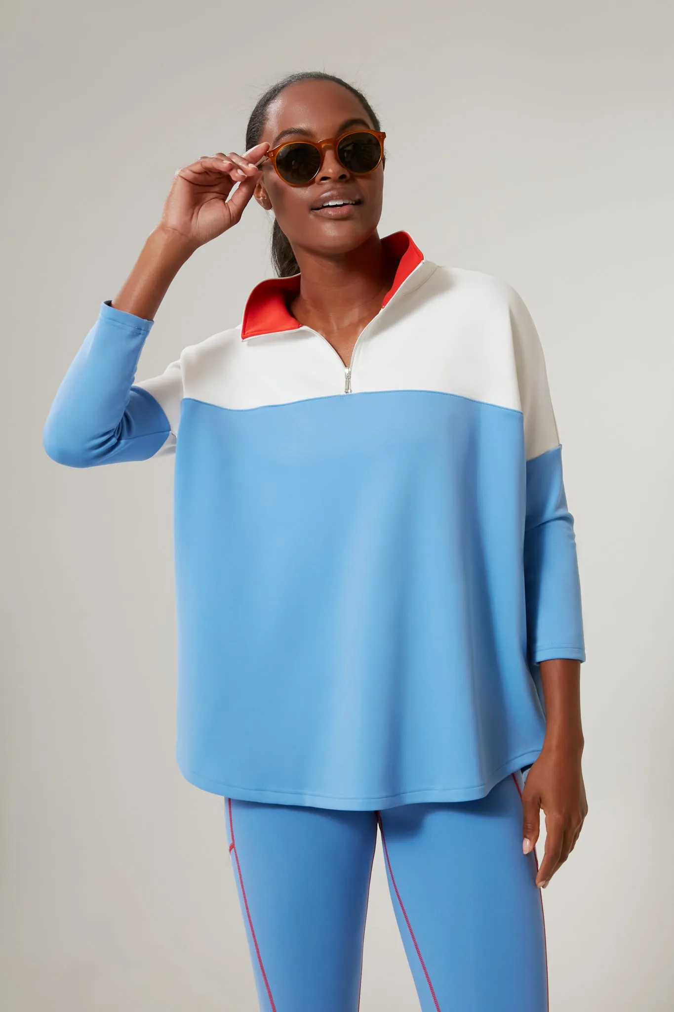 Boogie Down Blue Amelie Quarter Zip