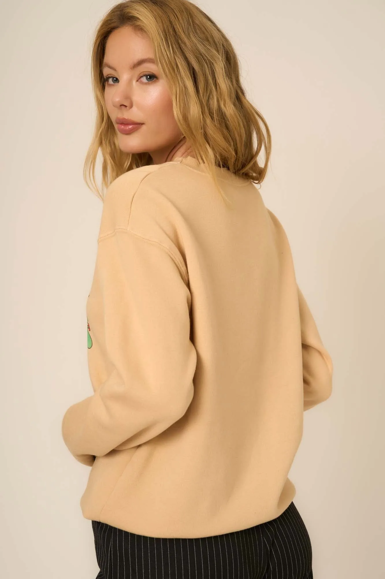 Boozin' Sweatshirt - Caramel Creme