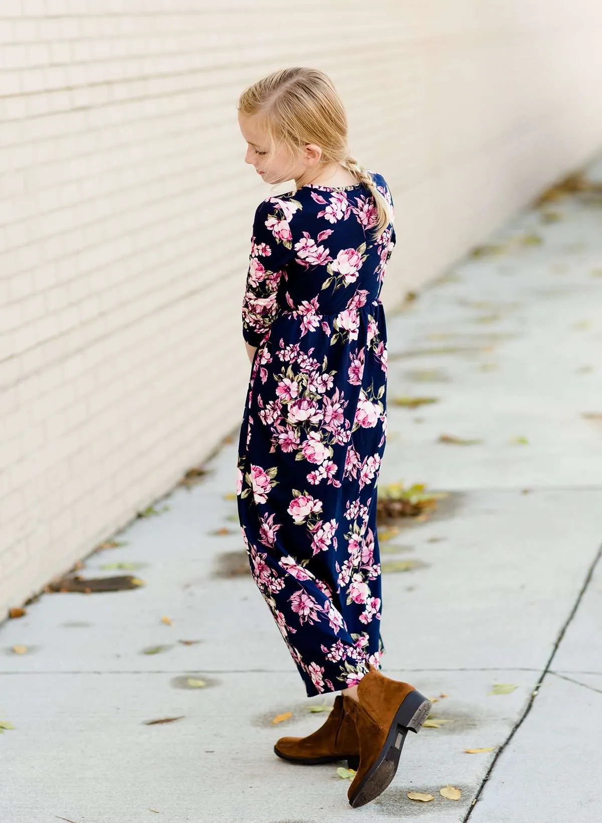 Botanical Print Maxi Dress