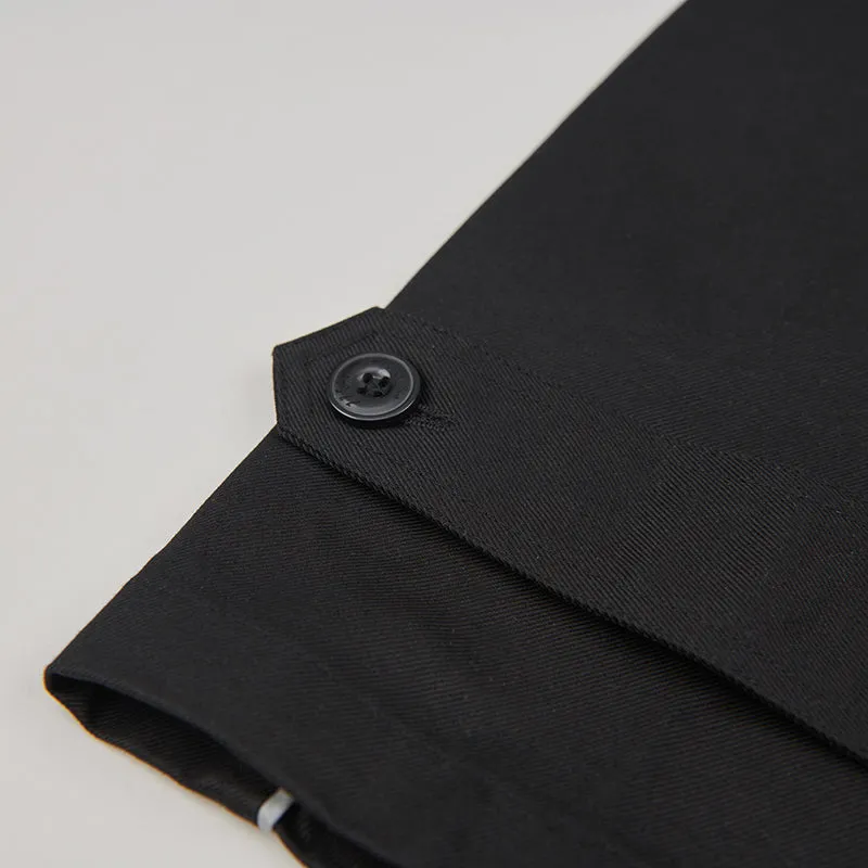 both X SECOND LAYER-SINGLE BREASTED TECHNICIAN COAT-BLACK