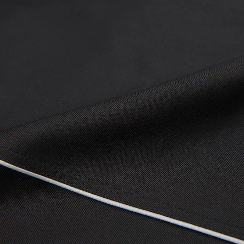 both X SECOND LAYER-SINGLE BREASTED TECHNICIAN COAT-BLACK