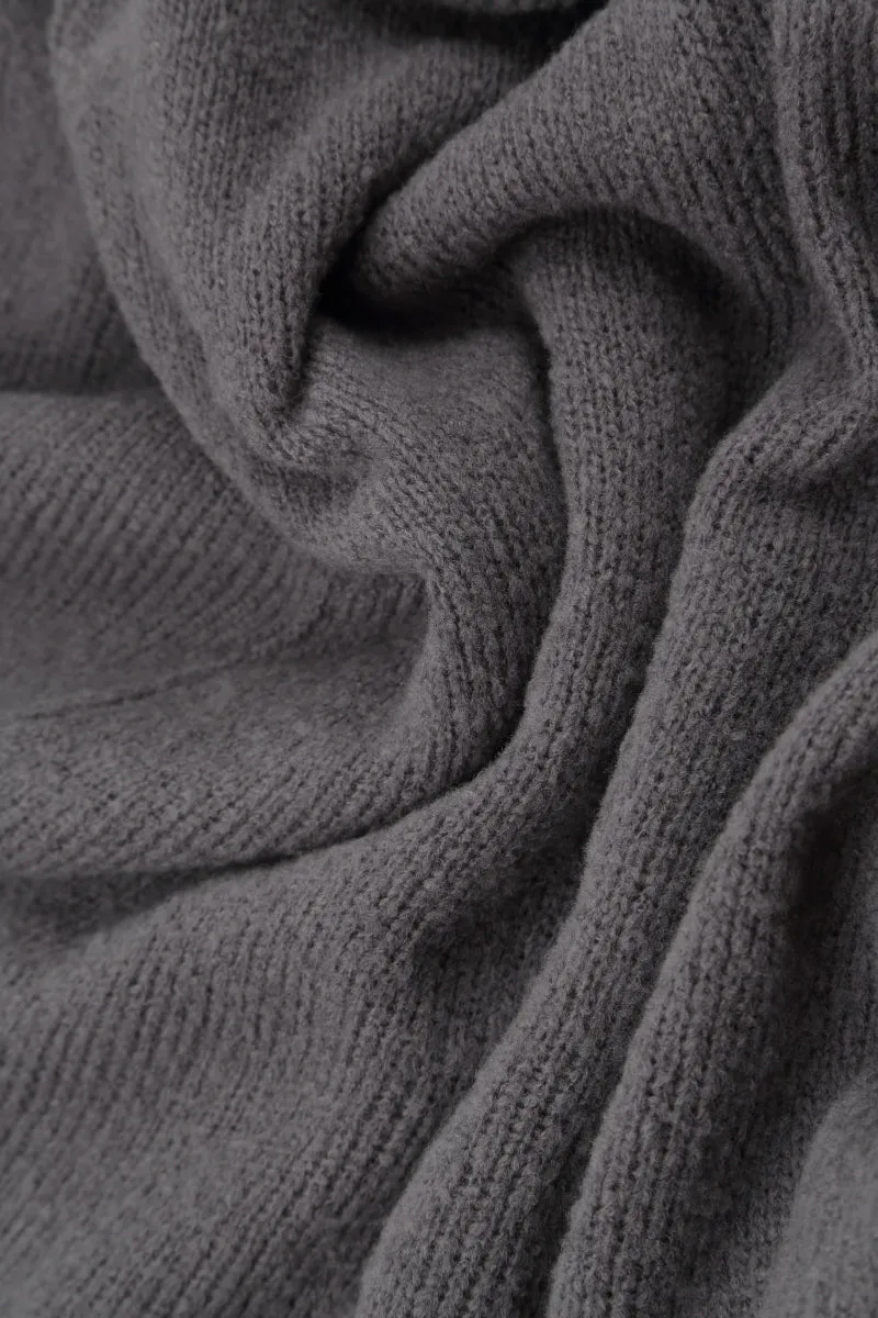 Boxy Vintage Violet Wool Sweater