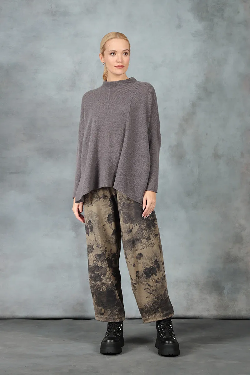 Boxy Vintage Violet Wool Sweater