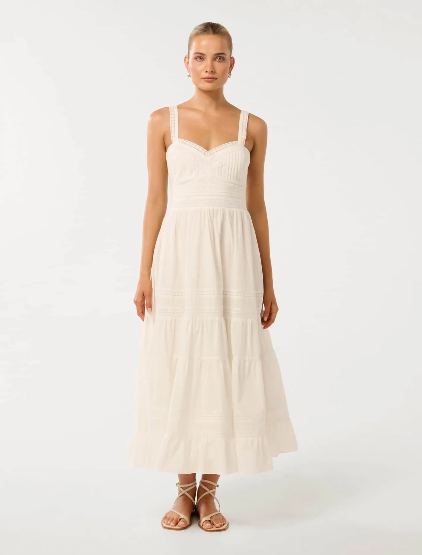 Brianna Trim Detail Midi Dress