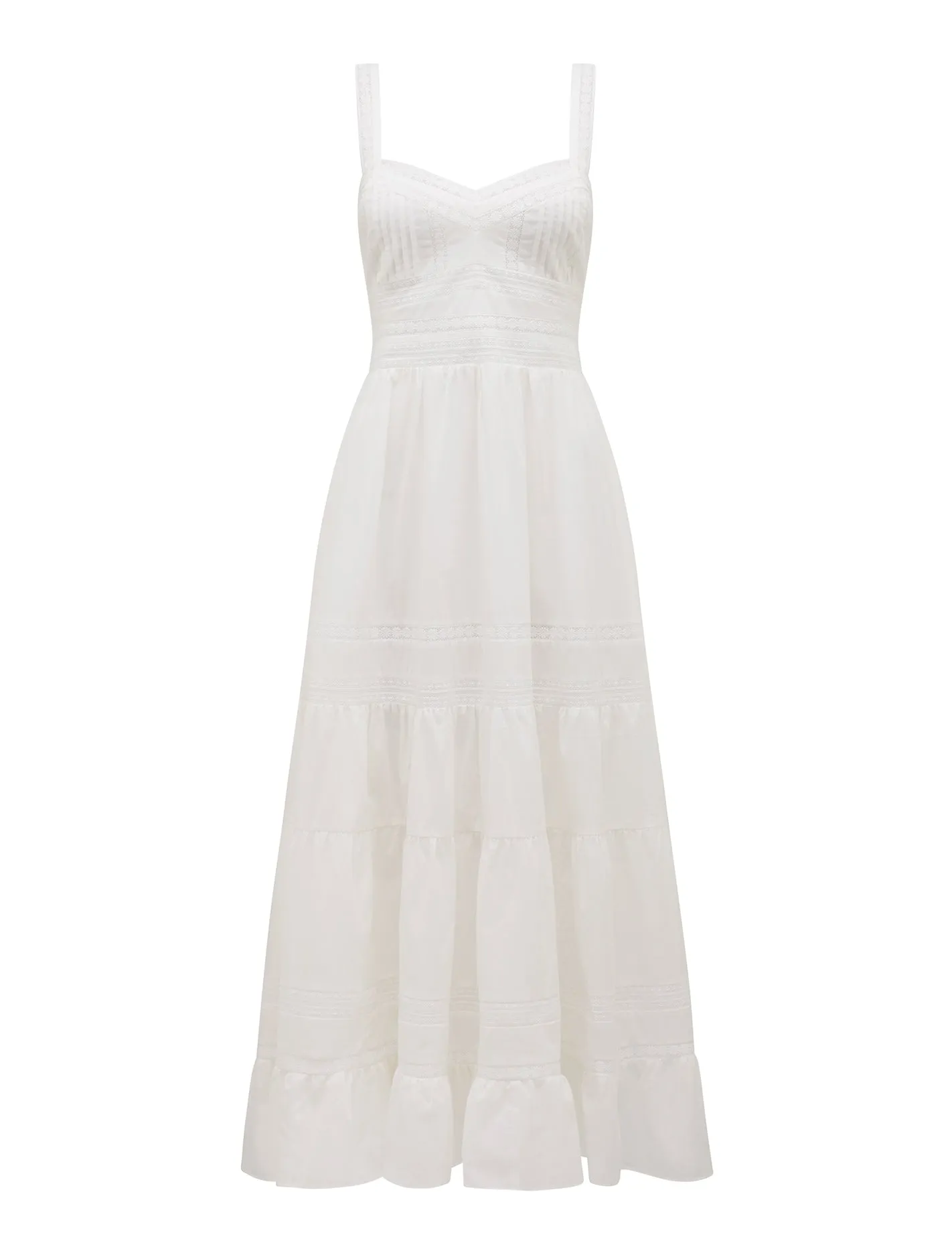 Brianna Trim Detail Midi Dress