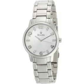 Bulova Women's 96P111 Diamond Silver Dial Bracelet Watch