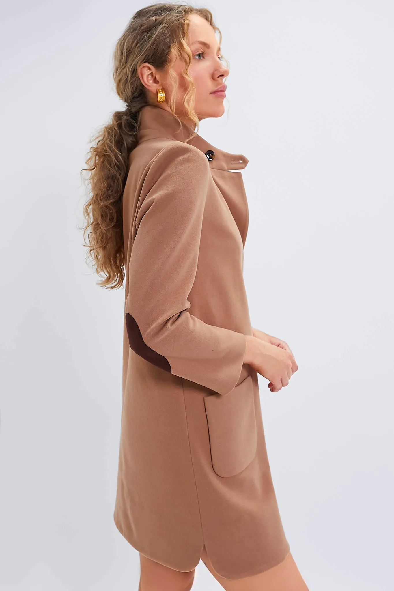 Camel Emerson Coat Dress